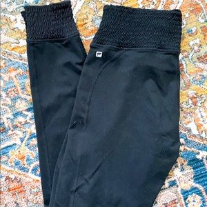 Black Elastic Cuff Leggings